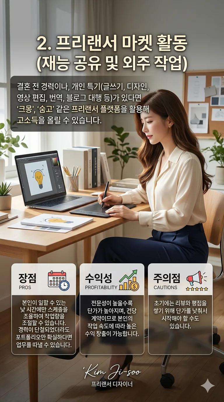 주부 낮 시간 고수익 부업 3가지 비교 (2026년) 2