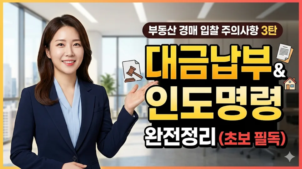 부동산 경매 대금납부와 인도명령, 2026년 성공 전략 총정리