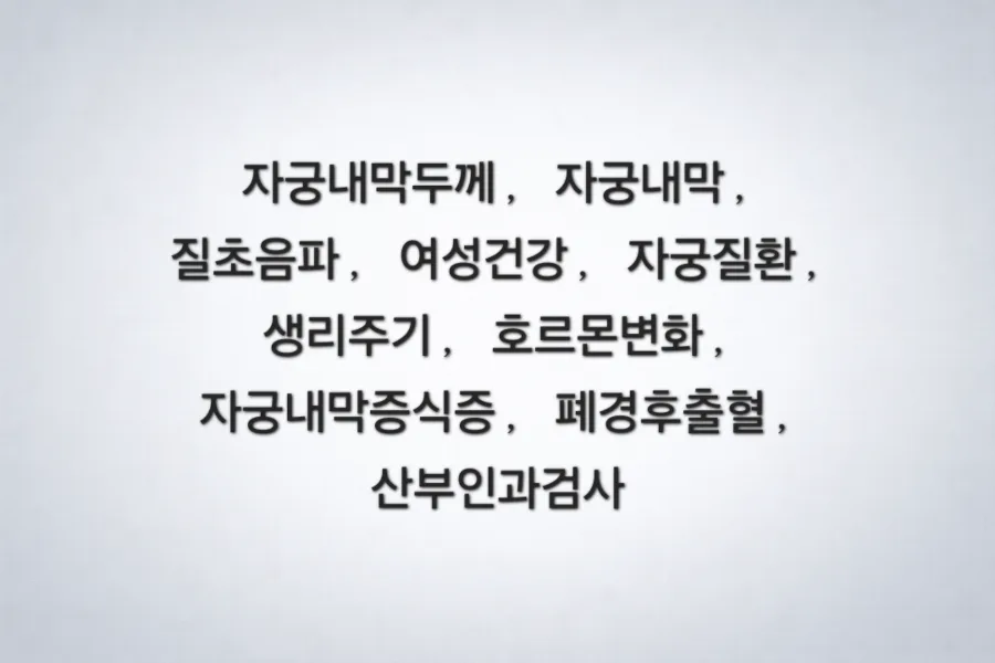자궁내막 두께 기준 2026: 주기별·연령별 정상 범위와 이상 신호 총정리 — 건강·의학 — river1618