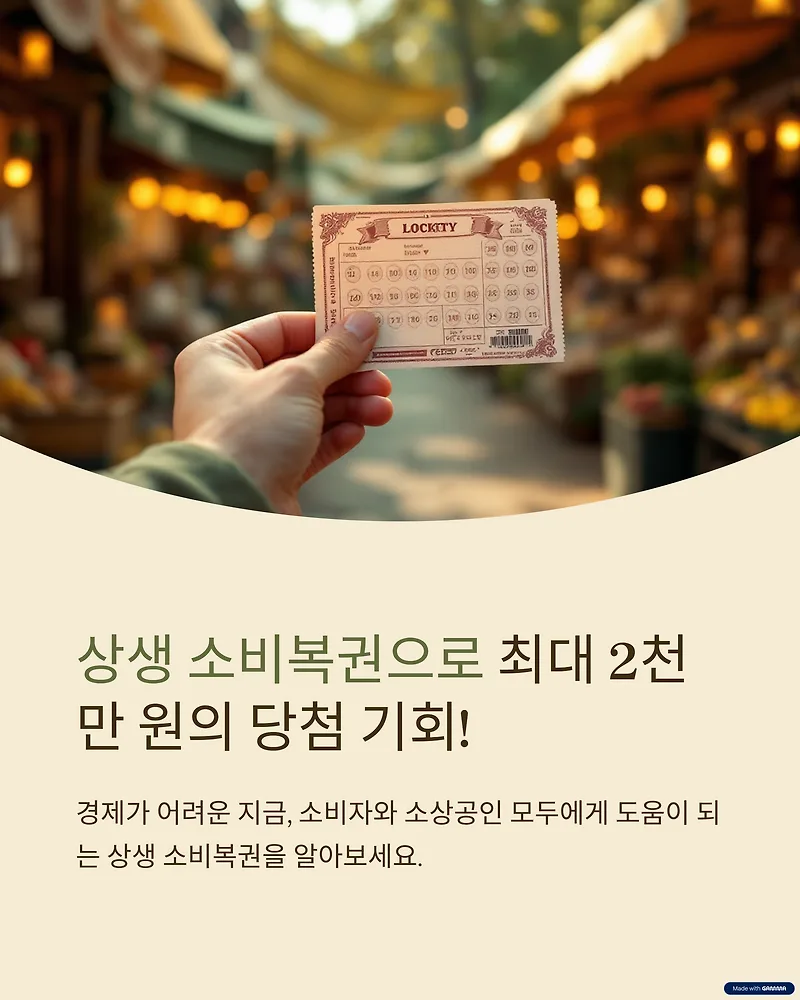 상생 소비복권 2026: 신청부터 당첨까지, 실제 경험자가 알려주는 모든 것