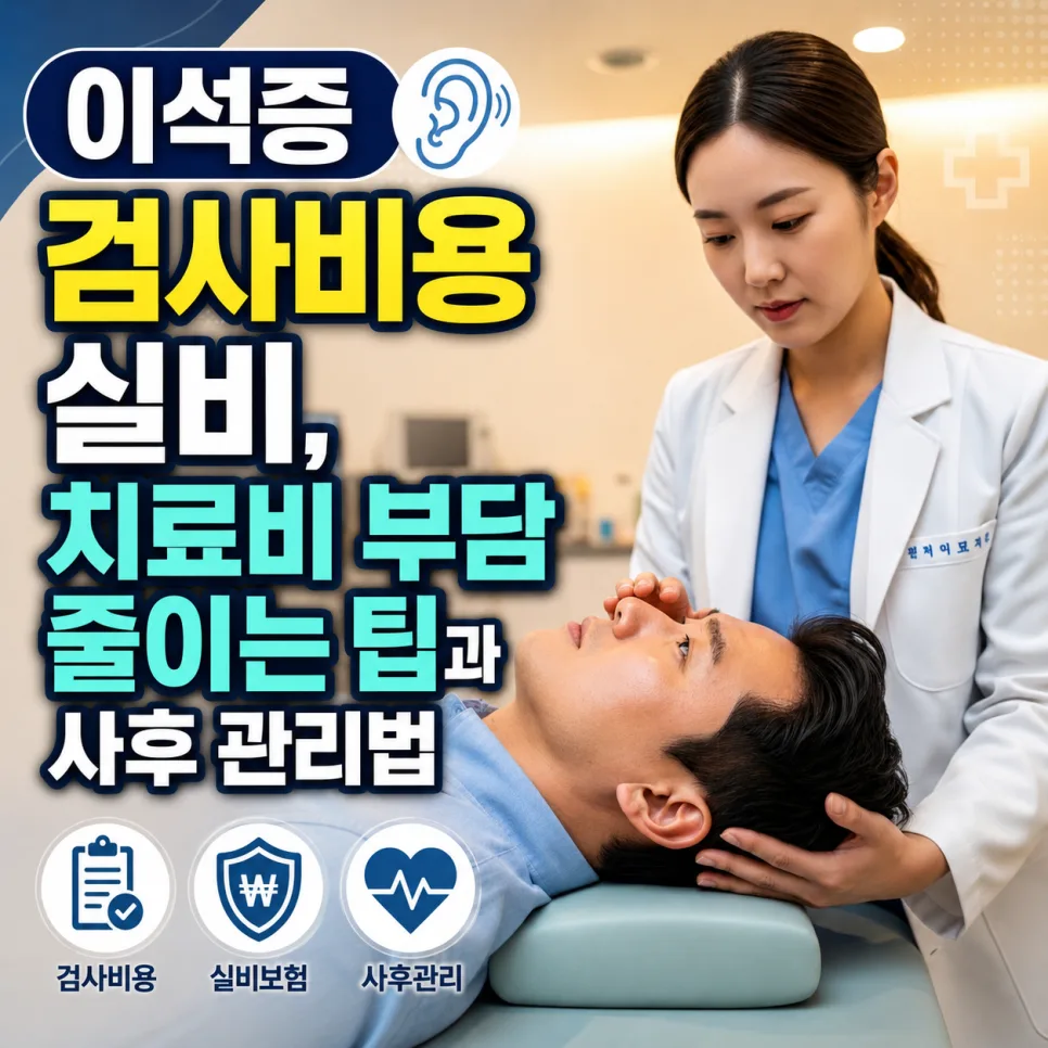 이석증 검사 비용 실비 청구 2026: 재발 줄이는 관리법 총정리 — 건강·의학 — ljh337