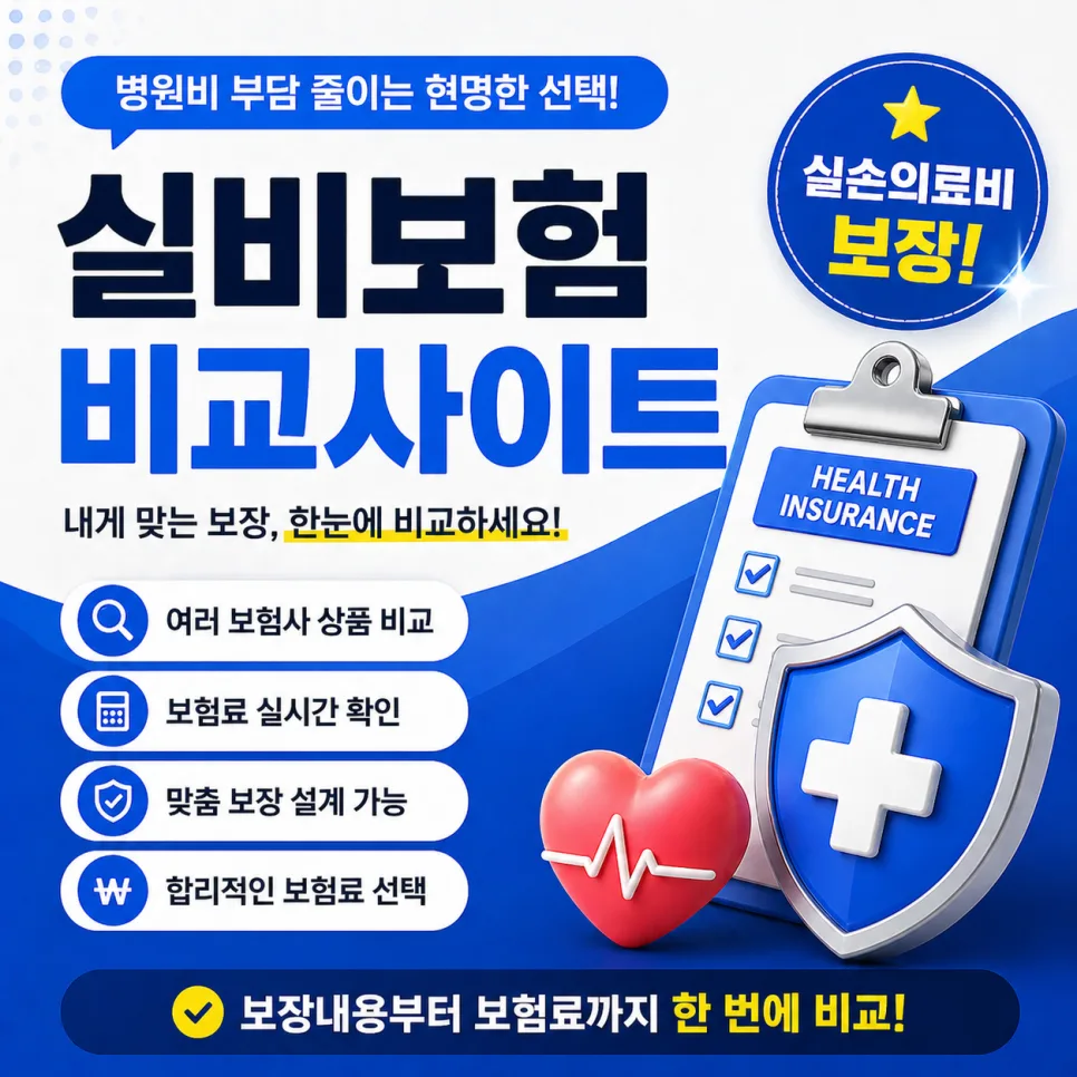 실비보험 가입조건 2026년 핵심 비교: 순위보다 나에게 맞는 상품 찾기
