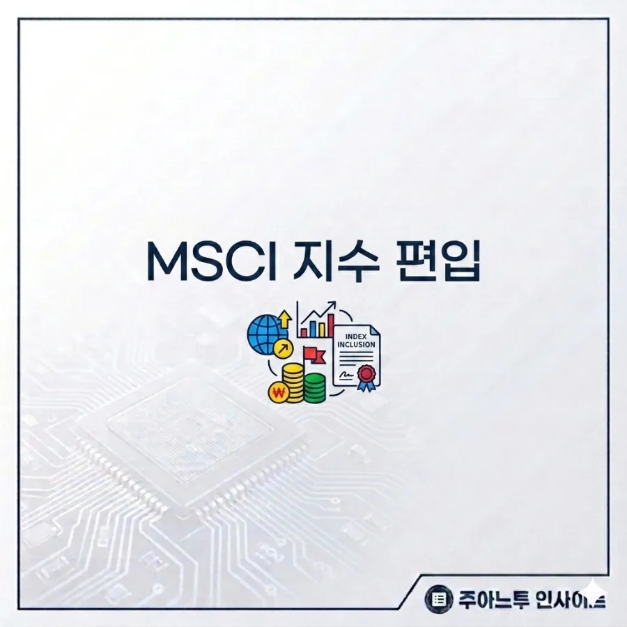 MSCI 지수 편입 효과 2026: 외국인 자금 유입 원리 분석