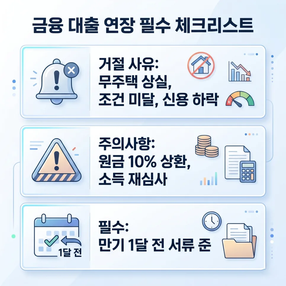 버팀목 전세자금대출 연장 조건 2026: 거절 사유와 필수 체크리스트 2
