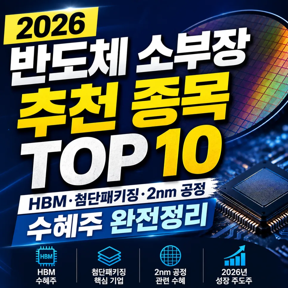 2030년 반도체 1조 달러 시대, 소부장 투자 전략 2026