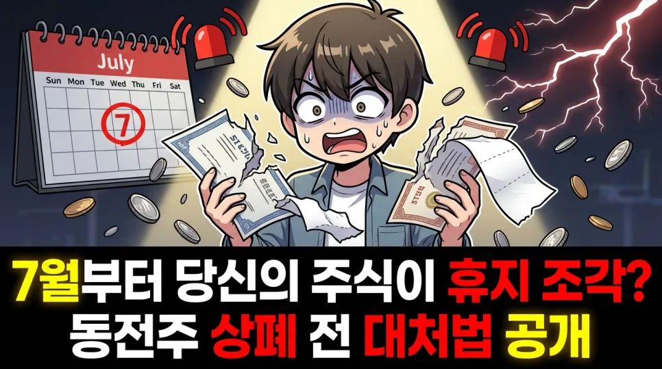 7월 동전주 상장폐지 규정 2026: 투자자 필독 가이드 — 비즈니스·경제 — ssisisi