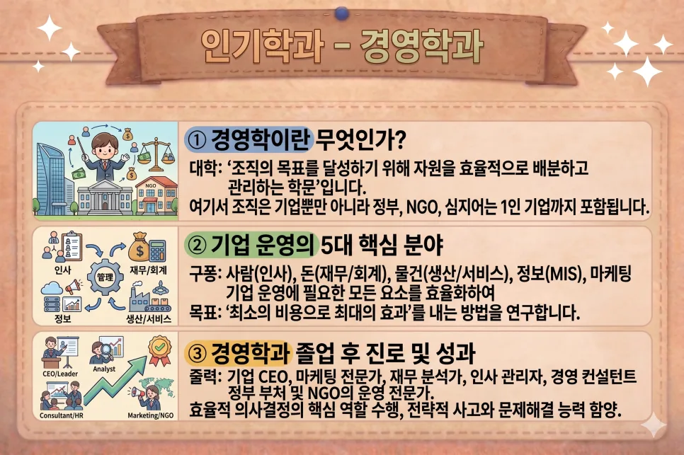2026년 경영학과 완벽 분석: 배우는 것부터 취업까지 총정리 — 교육·학문 — wjsqudcjf50