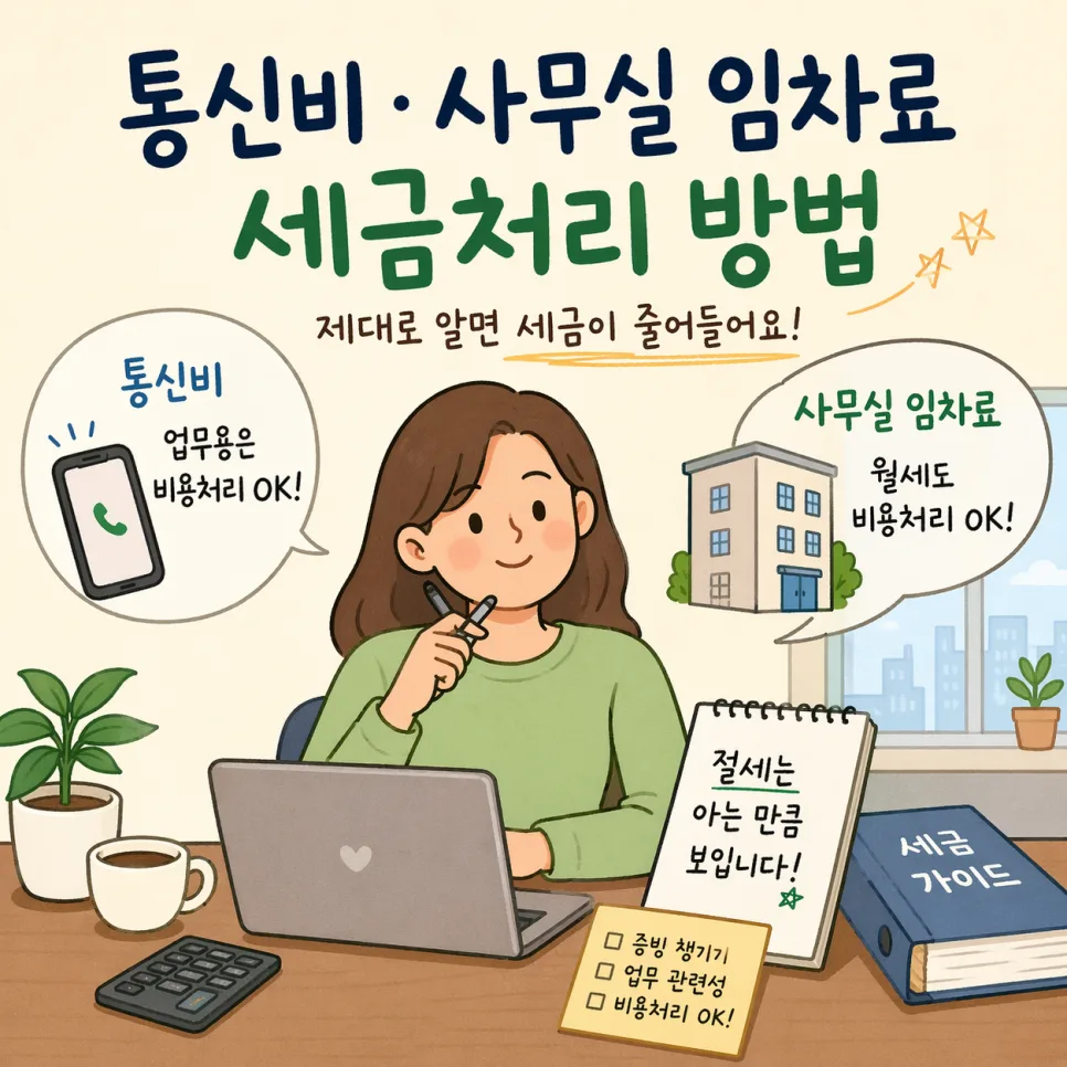 2026년 통신비·월세 세금 절약법: 사업자 비용처리 완벽 가이드