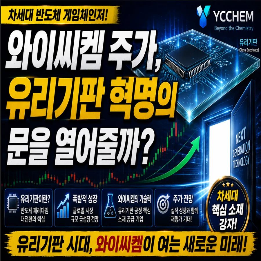 와이씨켐 주가 전망 2026: 유리기판 대장주 될까? 2