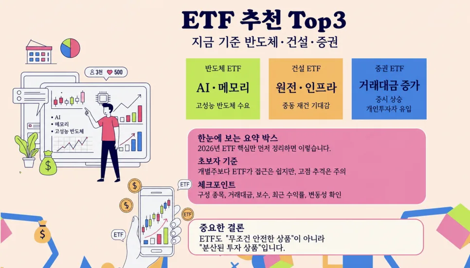 2026년 ETF 투자: 반도체·건설·증권, 어떤 테마를 선택해야 할까? 2