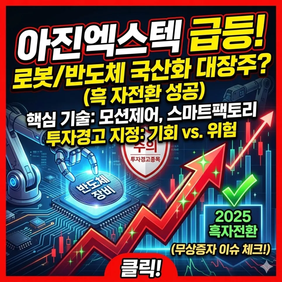 아진엑스텍 주가 전망: 로봇·모션제어 핵심 기술 2026년 분석 — 비즈니스·경제 — conylog