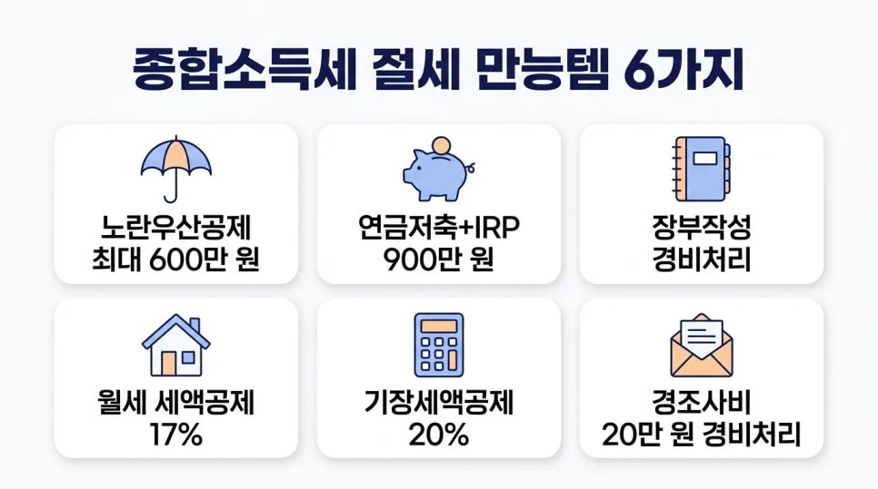 N잡러 종합소득세 절세 꿀팁 6가지 (2026년 총정리) 2