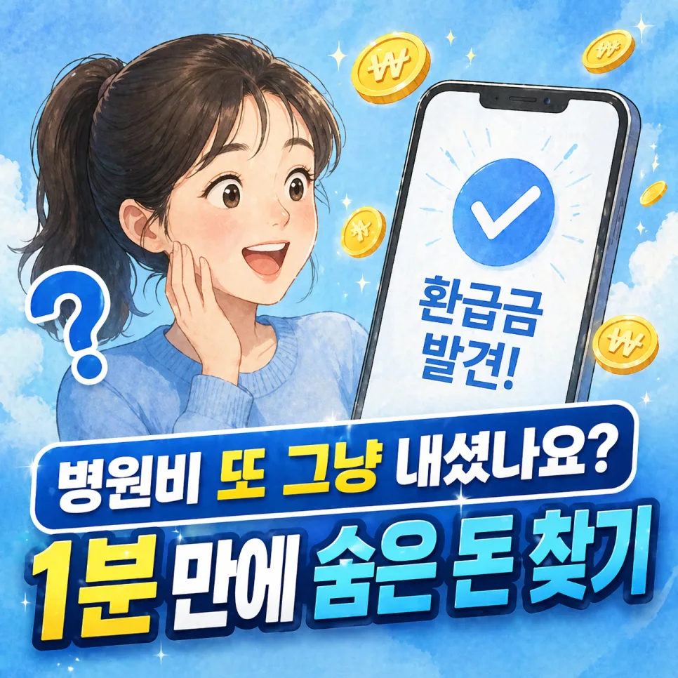 병원비 환급금 2026: 1분 만에 조회하고 숨은 돈 찾는 방법