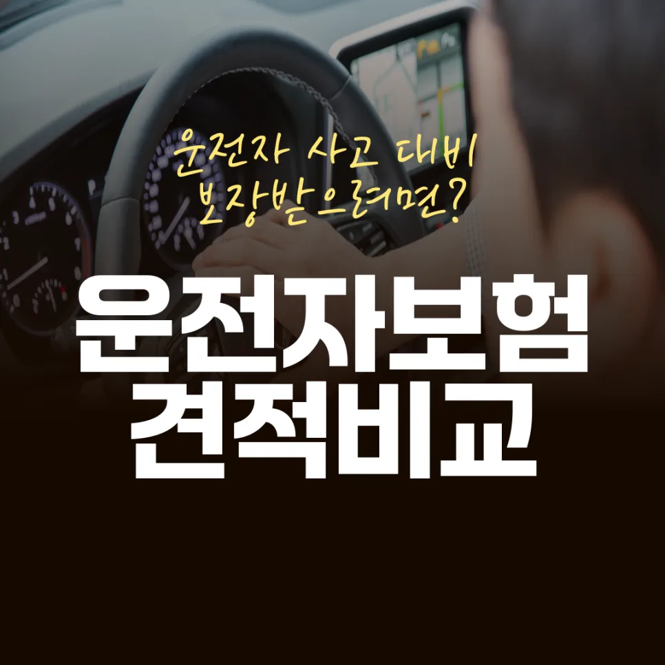영업용·부부 운전자보험 비교 2026: 필수 가입 기준 총정리 2