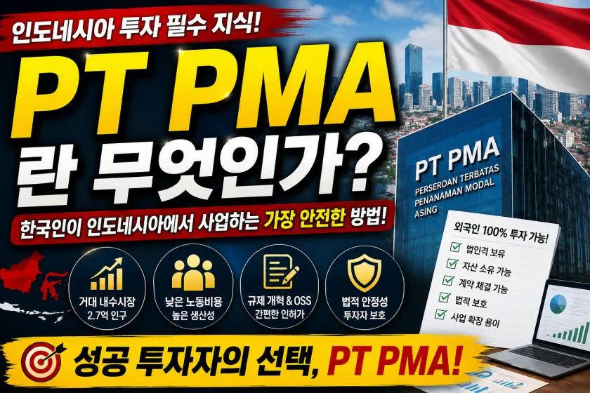 인도네시아 투자, PT PMA 핵심 분석 2026 - 실패 않는 법 2