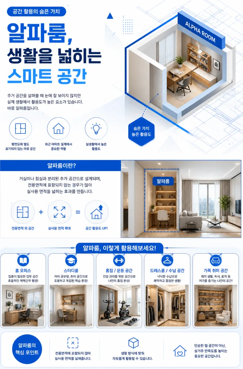 아파트 알파룸, 2026년 이렇게 활용하세요! (수납부터 작업실까지) 2