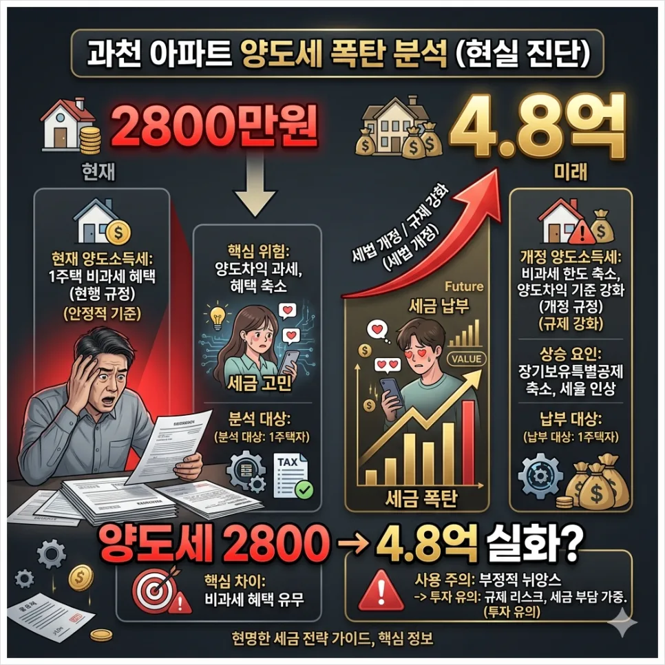 장기보유특별공제 폐지 2026년, 1주택자 양도세 4.8억 폭탄 이유는?