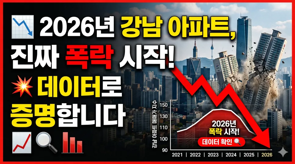 2026년 강남 아파트 하락 신호? 데이터 기반 분석 및 대응 전략