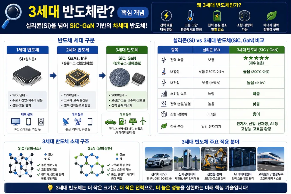 3세대 반도체 관련주 2026년 전망: 대장주와 ETF 총정리 2