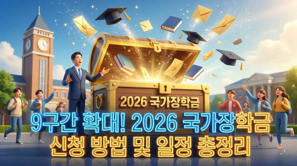2026 국가장학금, 9구간 확대 및 신청 방법 완벽 가이드 — 교육·학문 — i0865