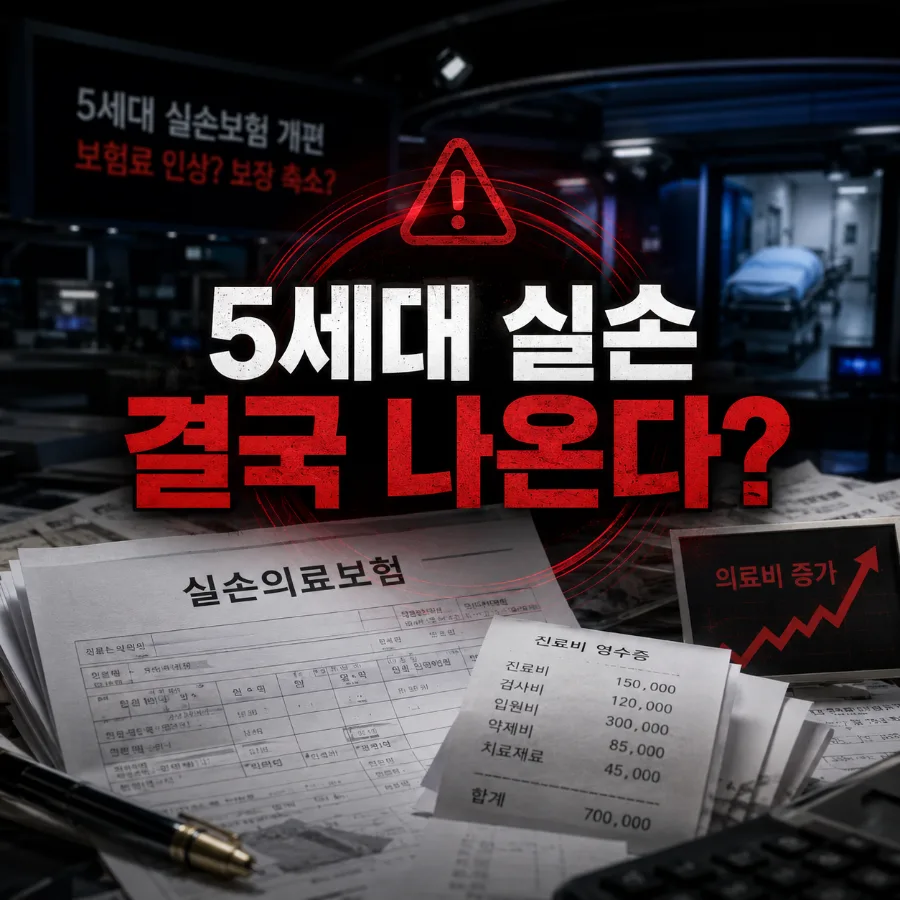 5세대 실손보험, 2026년 달라지는 점과 보험료 폭탄 막는 법