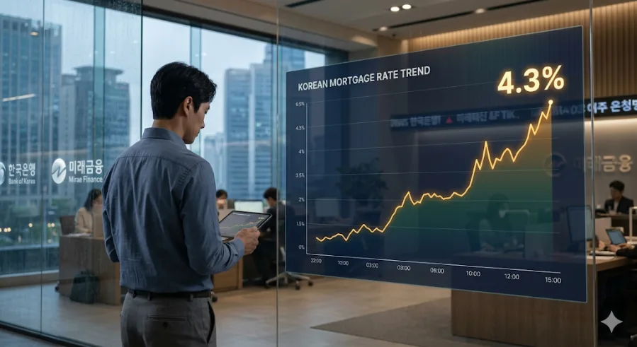 주담대 금리 4.3% 돌파, 2026년 고정금리 막차 탈 수 있을까? 2