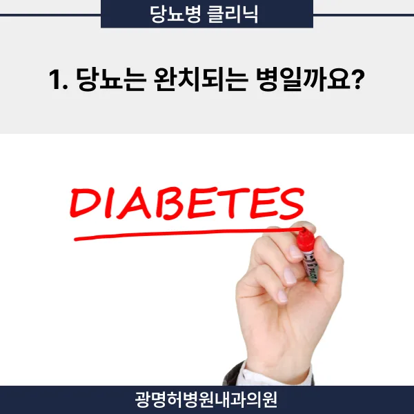 당뇨약 중단 가능성 2026: 완치 아닌 '관해' 목표 달성법 2