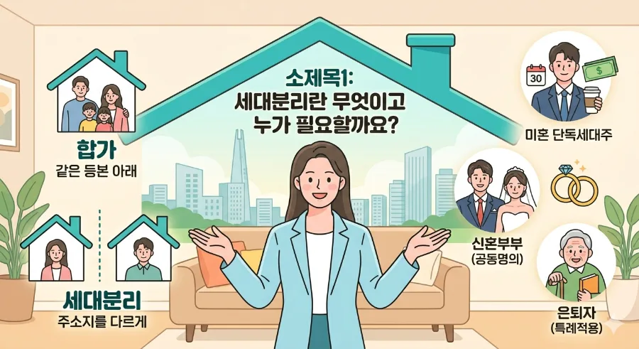 2026년 세대분리 조건 완벽 정리: 절세와 청약 기회 잡는 법 2