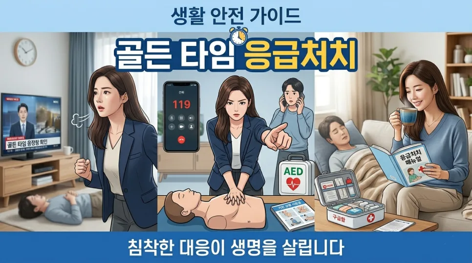 응급처치 골든타임 2026: 가족 생명 지키는 5단계 생존 공식 — 건강·의학 — i0865
