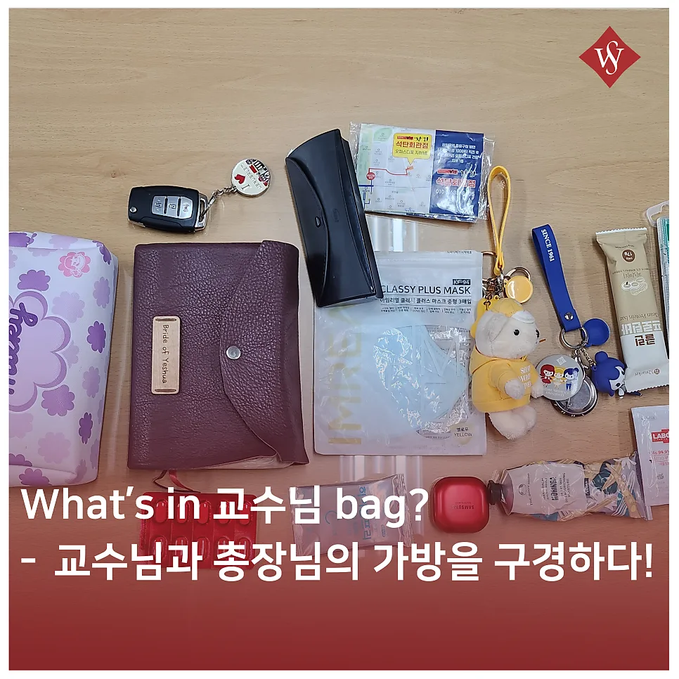 교수님 가방 속 필수템 2026: 서울여대 총장님·교수님 가방 공개 2