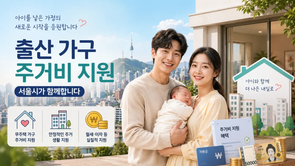 서울 출산 가구 주거비 지원 2026: 최대 720만원 받는 법 — 비즈니스·경제 — jbhno2