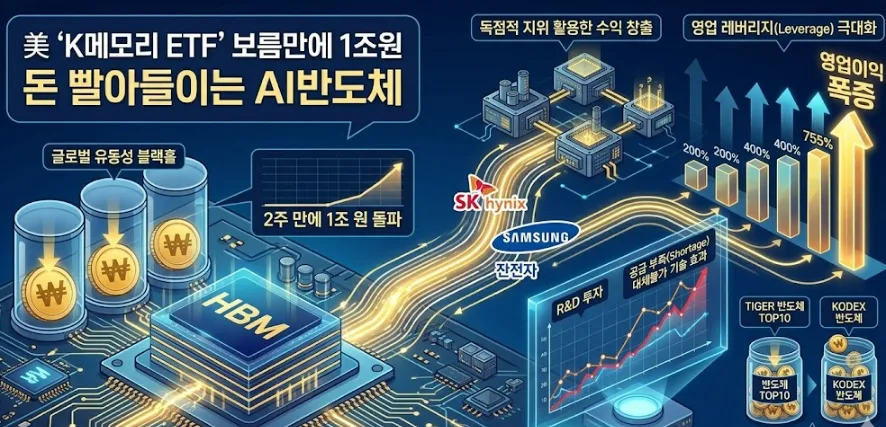 AI 반도체 ETF 2026: K-메모리 투자, 왜 지금 몰리는가?