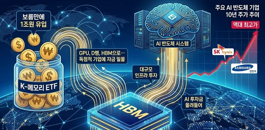 AI 반도체 ETF 2026: K-메모리 투자, 왜 지금 몰리는가? 2