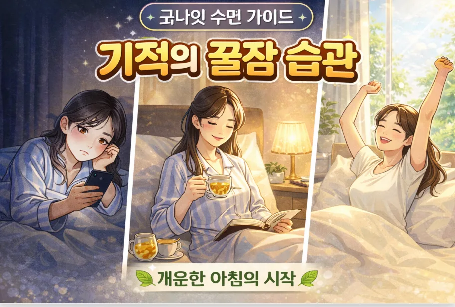 수면 질 높이는 법 2026: 암막 환경과 체온 조절로 숙면 완성 — 건강·의학 — i0865
