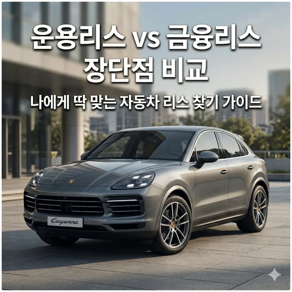2026년 운용리스 vs 금융리스: 당신에게 맞는 자동차 리스 선택법 2