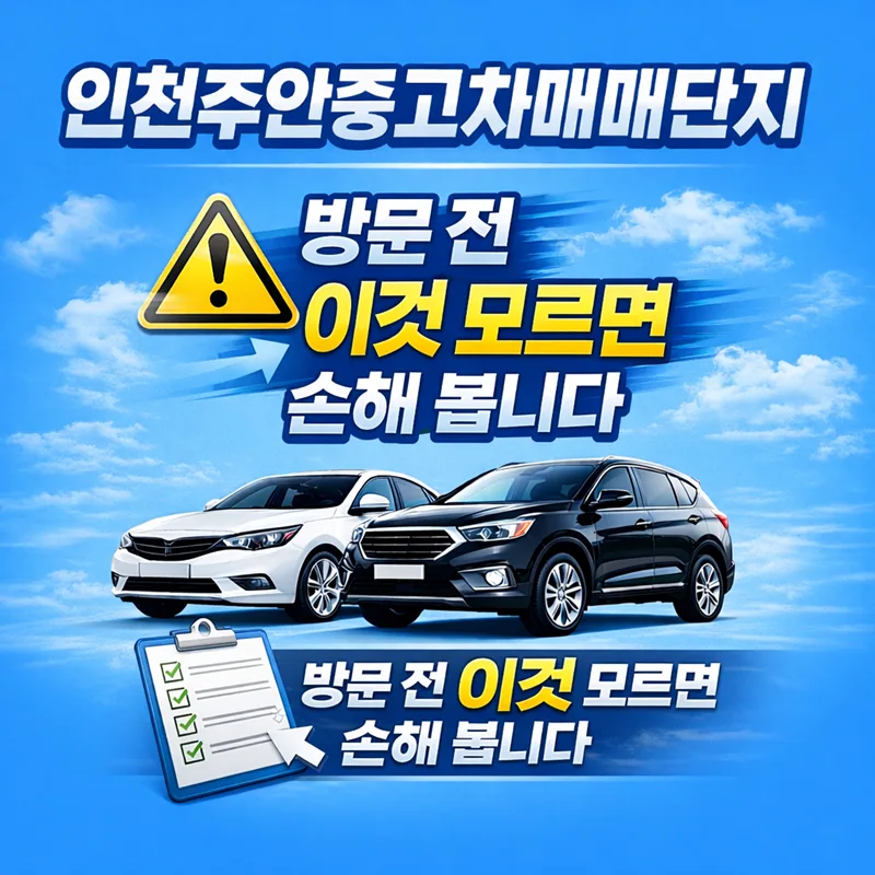인천 주안중고차 허위매물 2026년 피하는 법 (실제 기준 공개) 2
