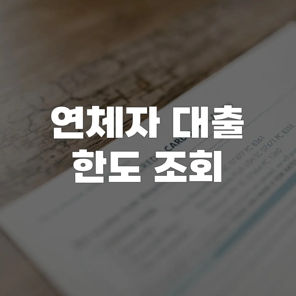 연체자 대출 한도 조회 방법 2026: 실제 경험자가 알려주는 핵심 전략