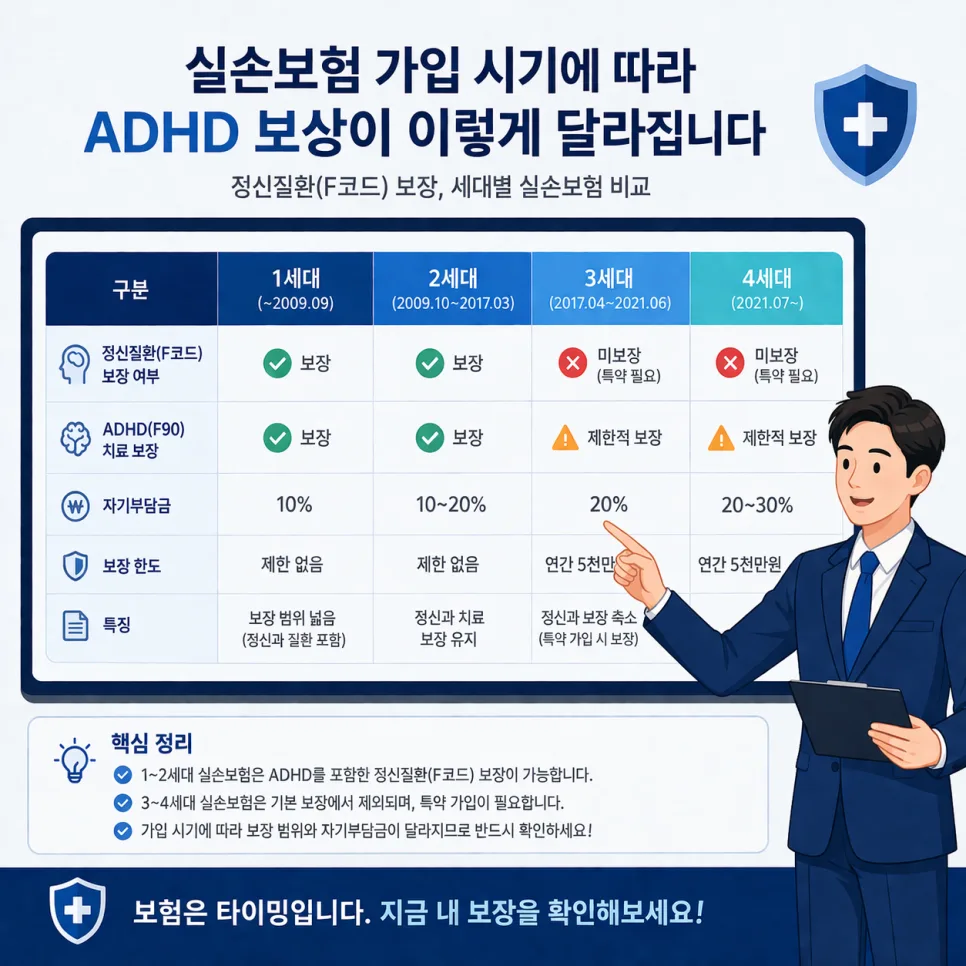 성인 ADHD 실손보험 청구 2026: 보상 범위와 서류 완벽 가이드 2