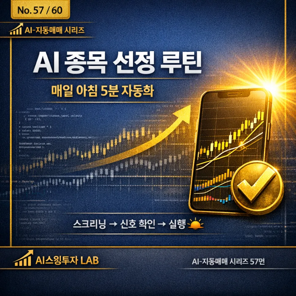 AI 추천 종목 선정 루틴 2026: 5분 만에 끝내는 자동매매
