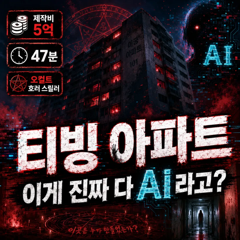 티빙 아파트 AI 영화 2026: 제작비 5억, 47분 공포의 진실 — K-영화 — moen6760