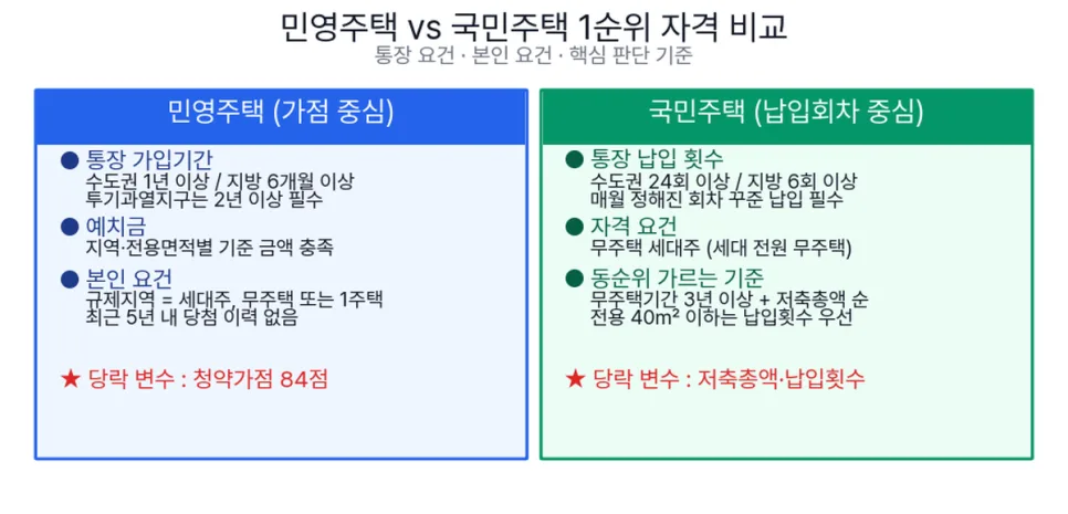 주택청약 1순위 조건 및 가점 계산법 완벽 분석 (2026년) 2