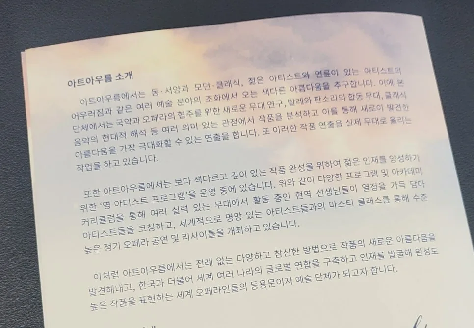 아트아우름 '담하' 후기: 트라이보울 공연 경험 2026 3