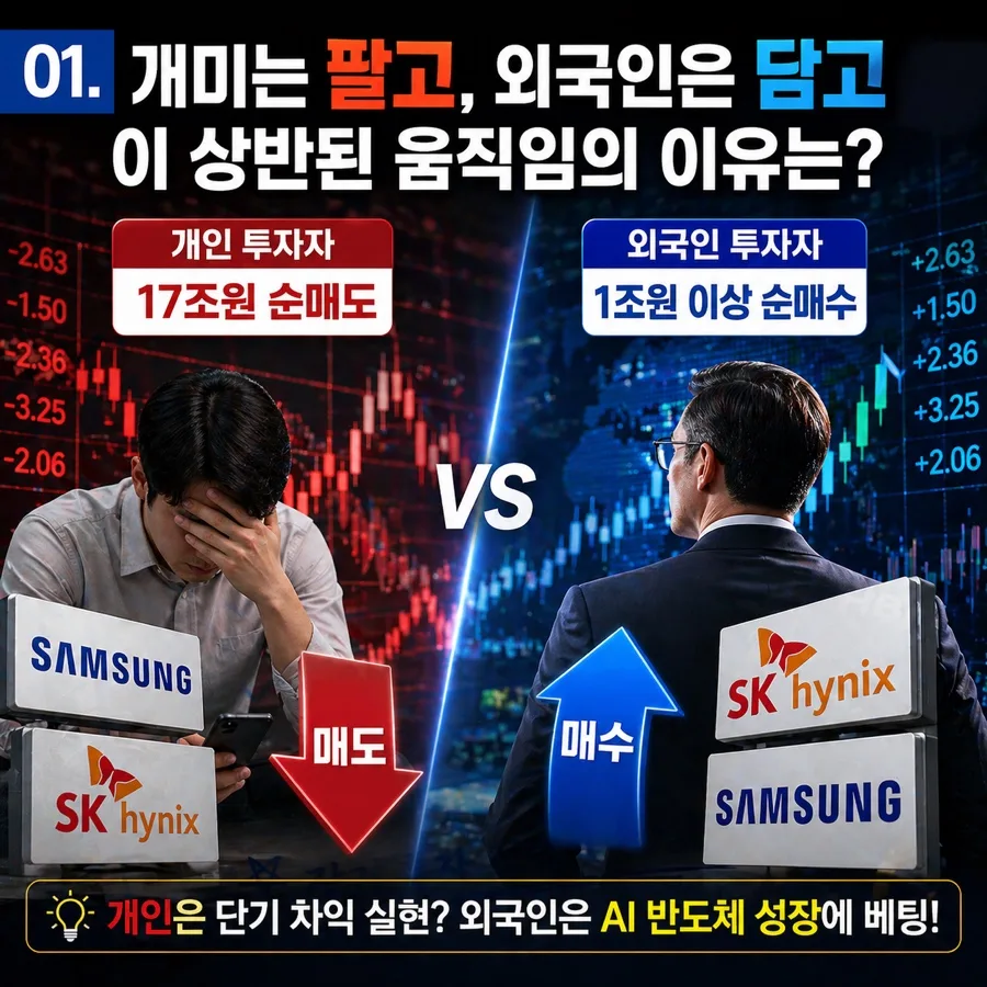 2026년 AI 반도체, 개미는 팔고 외국인은 담는 이유와 승자 예측 2
