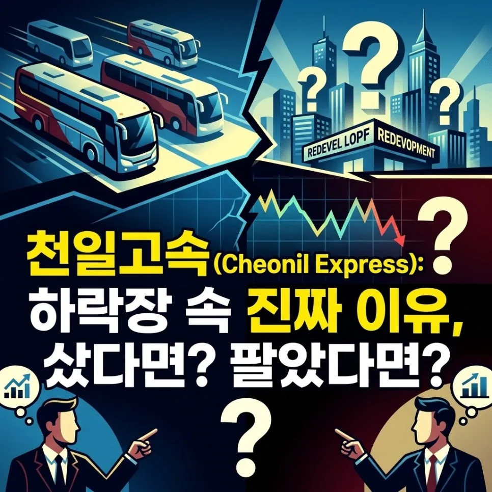 천일고속 주가 전망: 하락장 매도? 재개발 테마 분석 2026