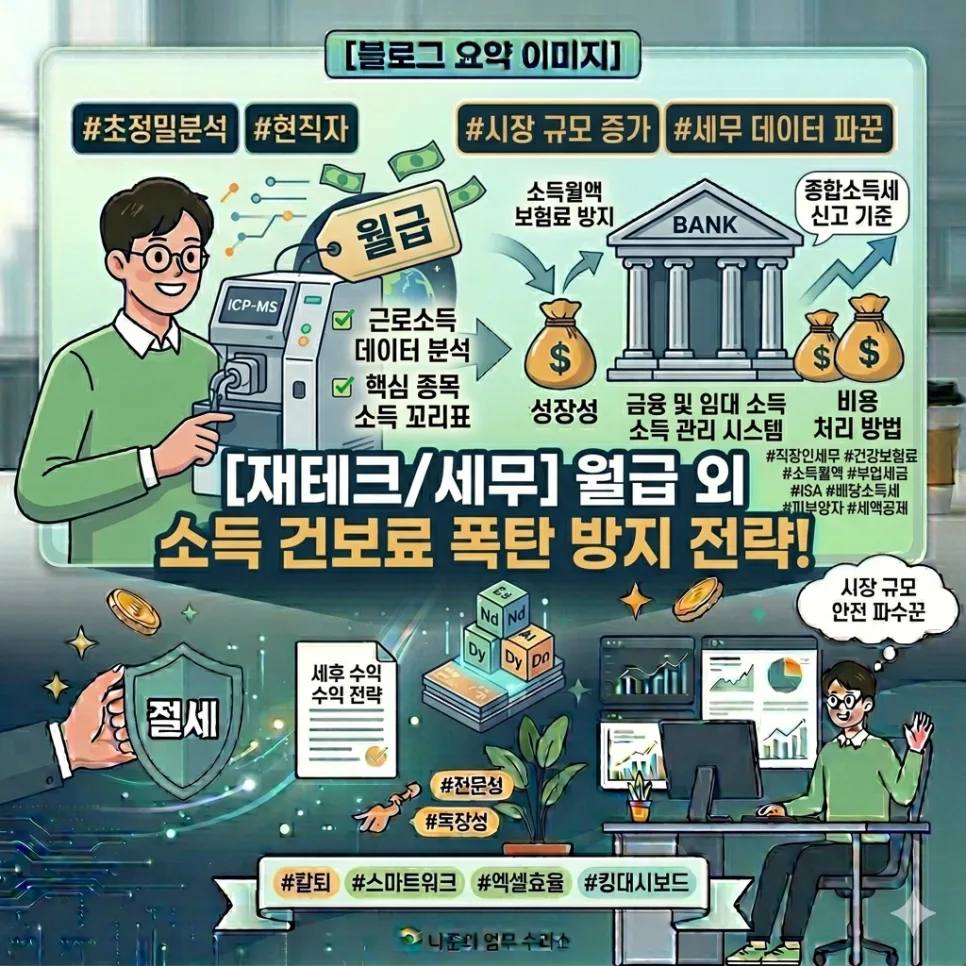 직장인 건보료 폭탄 피하는 법 2026: 월 2천만원 소득 기준