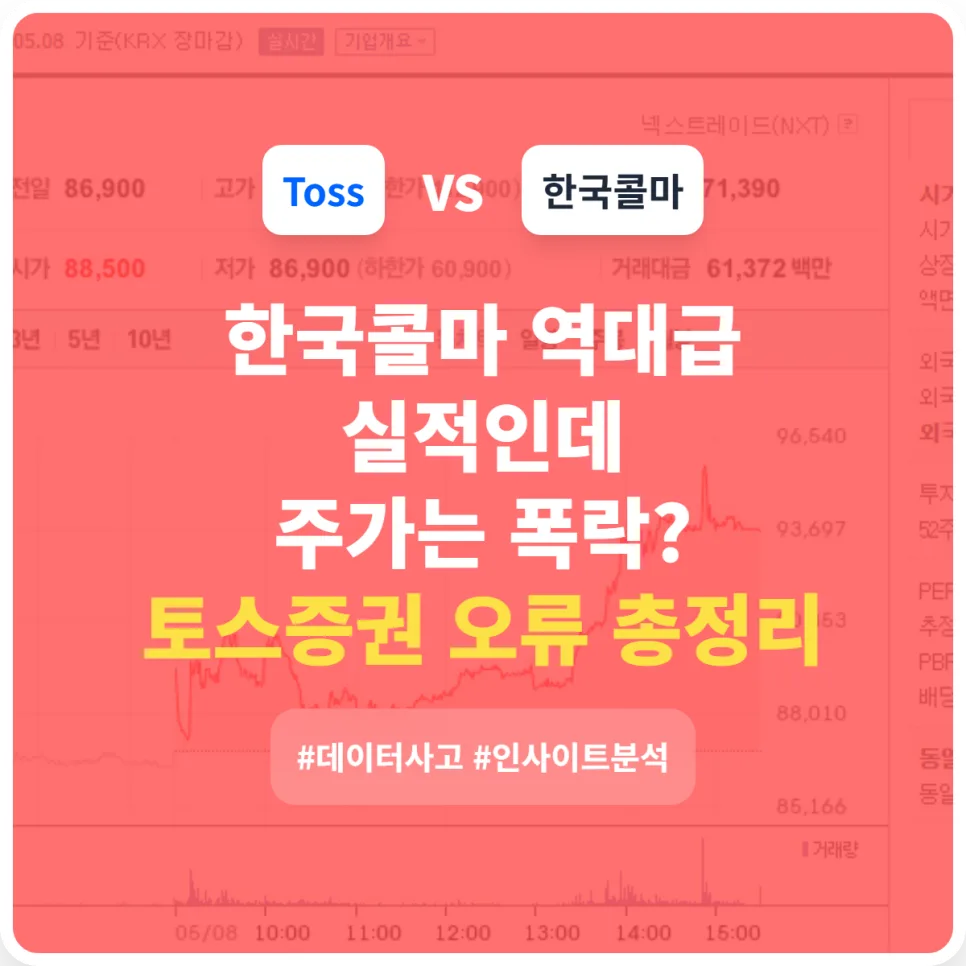 토스증권 오류 사태 2026: 한국콜마 데이터 사고와 투자자 보상 분석 — 비즈니스·경제 — gunyoung88