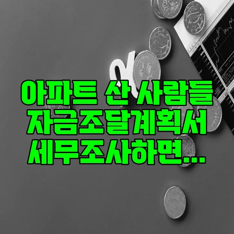 2026년 아파트 자금조달계획서 세무조사, 집값 영향 총정리