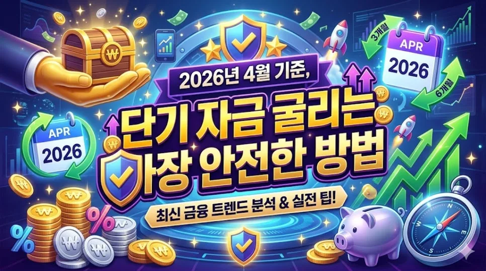 2026년 단기 자금, 원금 보전 위한 가장 안전한 예금 방법은?