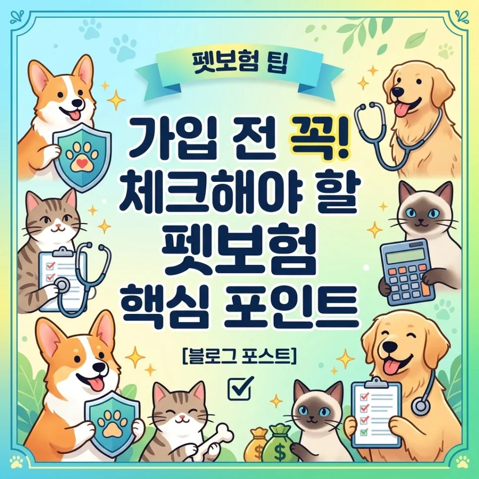 2026년 펫보험, 이것만 알면 병원비 걱정 끝! 가입 핵심 총정리 — 반려동물 — ptliver25