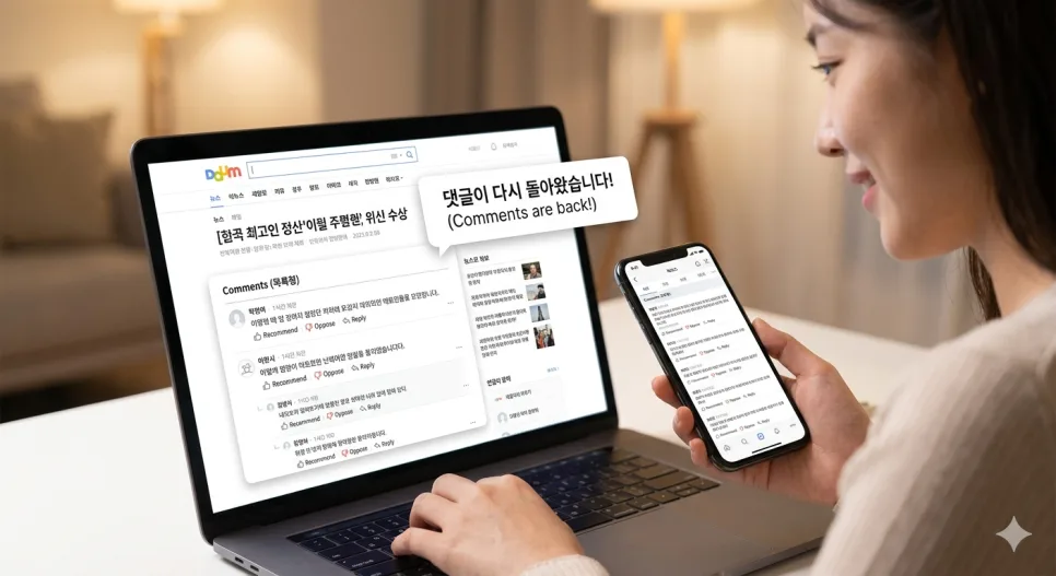 다음 뉴스 댓글 2026년 부활, 득일까 독일까? AI 필터링 분석 2